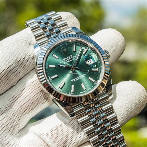 mint green rolex 41|Rolex datejust 41mm green dial.